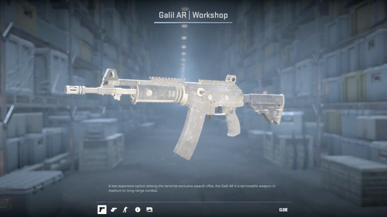 Galil Rifles Gif Steam Workshop::Galil AR | Alabaster Drift
